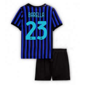 Inter Milan Nicolo Barella #23 Replica Home Minikit 2025-26 Short Sleeve (+ pants)